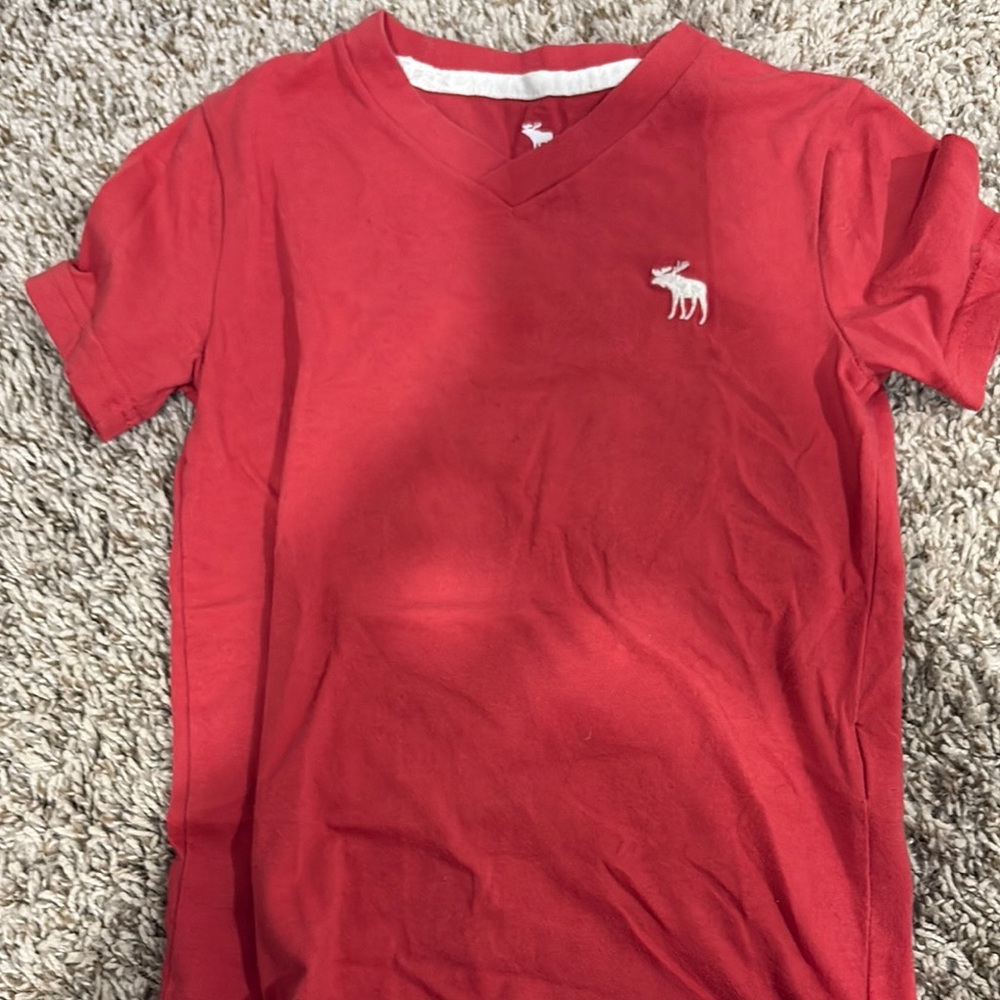 Abercrombie Kids Red Short Sleeve Tee